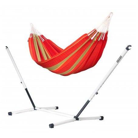 Flora Chilli Perheriippumatto ja Nautico Riippumattoteline