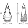 Riipputuoli Macrame Deluxe harmaa