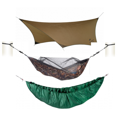 ERÄMIES riippumattosetti, Amazonas Moskito-Traveller Forest