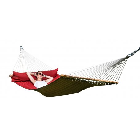 MacaMex California, punainen perhe riippumatto päätypuilla, säänkestävä