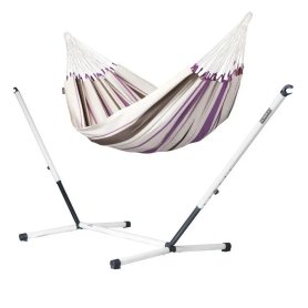 Riippumatto Caribeña Purple ja Nautico teline