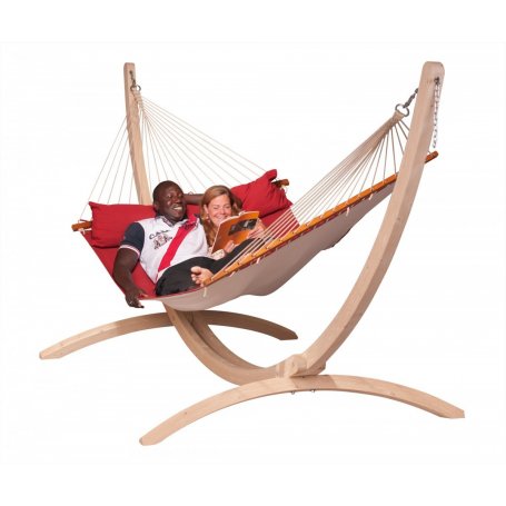 Kingsize Riippumatto Alabama Red Pepper ja Maera teline